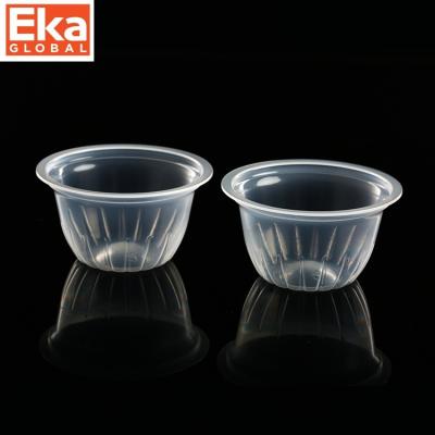 China Disposable Economic Custom Design High Quality Durable Using Various PP Plastic Packaging Cups Mini Juice Fruit Jelly Cup /yogurt for sale