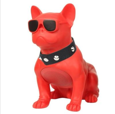 China Original Special Gifts Full-body Dog Speaker Method Bulldog Speaker Wireless With Dual Horn USB Card Horn for sale