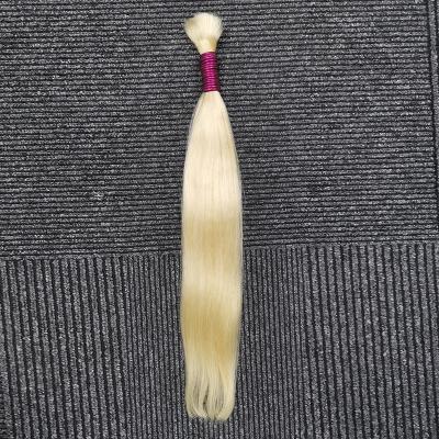 China Other Cabelo Humano Loiro Extensiones-Cabello-Natural Cuticle Aligned Raw Hair Bulk Grade Ghrehair High Quality Brazilian Hair 613 for sale