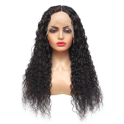 China Ghrehair Product 13x4 Lace Front Human Hair Soft Hot Transparent Water Wave Swiss Wig With Women for sale