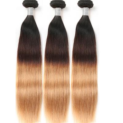 China 100% Ghrehair T1B/4/27 Hair Color Straight Hair Extensions Natural Wave Hair Bundles For Women for sale