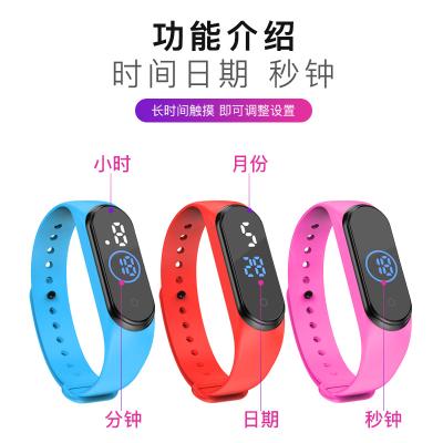 China Factory Wholesale Hot Sale Children's Chronograph LED m Electronic Watch From Factory Contact Electronic Outdoor Waterproof Silicone for sale