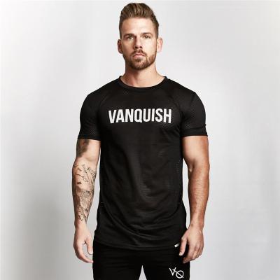 China Wholesale Men's Gym Breathable T-shirt Sportswear Men's High Quality Quick-Dry Fitness Anti-Wrinkle Outdoor Jacket Fitness Jacket for sale