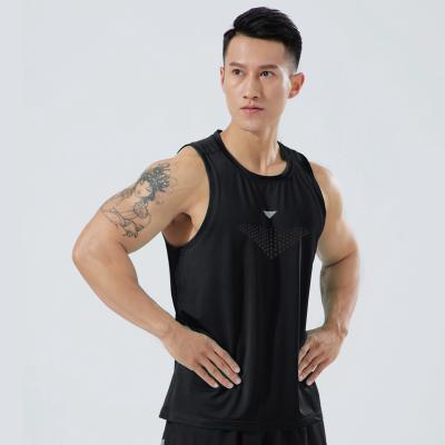 China Anti-Wrinkle Best Selling Recreational Quick Dry Men's Fitness Clothing T-Shirts Sport Basketball Vest for sale