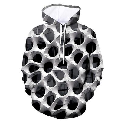 China Anti-Shrink Amazon Hoodies Plus-Size 3d Vortex Printed Long Sleeve Hoodies For Men's Sportswear for sale