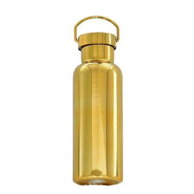 China Standard Double Wall Vacuum Water Bottle Mouth Drink Sports Stainless Steel Electroplating Insulated Portable Water Bottle for sale