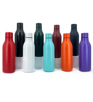 China Fashionable 304 stainless steel water bottle outdoor sports viable portable car can keep hot and cold water bottle for sale