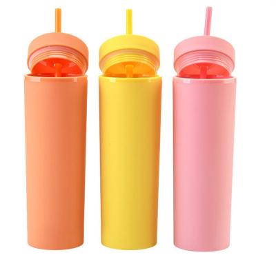 China Viable Custom Pastel Skinny Tumbler with Lid and Straw, Matte Customized Drinking Cup, STRATES Mugs for sale