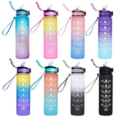 China Large 32oz Water Bottle Viable With Time Leak Proof Manufacturer BPA Free Drinking Bottle For Outdoor Fitness Gym Camping for sale