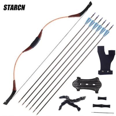 China Durable Built-in Design 10/12/18 Pound Archery Shooting Recurve Archery Toy Set Kids Bow for sale