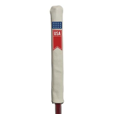 China Promotional Golf Aligner Stick Factory Supply Product Embroidery PU Golf Alignment Sticks Cover for sale