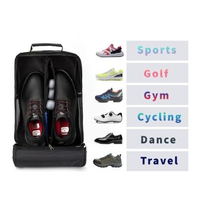 China Multi Function Shoe Bag Nylon / Custom Factory Supplies Sporting Logo Nylon Golf Shoe Bag Custom for sale