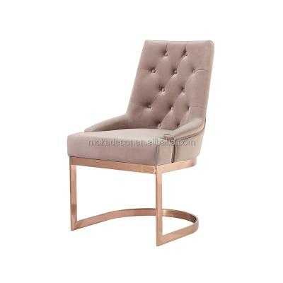 China Wholesale Customized Retro Good Quality Luxury Modern Velvet Dining Chair for sale