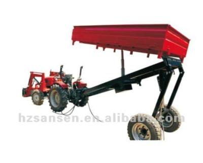 China Hydraulic System Agriculture Trailer Tractor Hydraulic Dump Trailer Three Way Tipping Trailer for sale