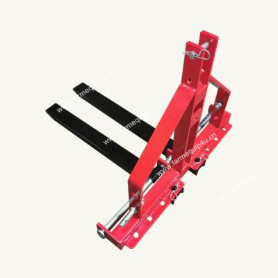 China Farm Tractor Three Point Pallet Forks, Width Adjustable, Folding Fork for sale