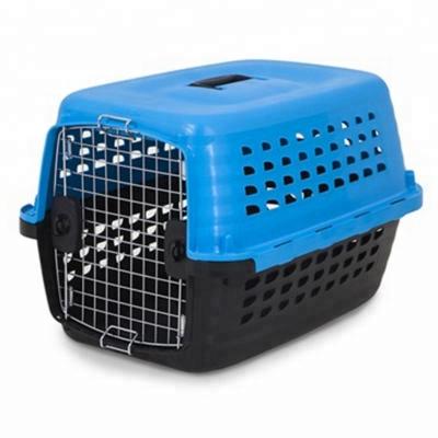 China Approved Sustainable Airline Dog Travel Airline Portable Plastic Pet Carrier for sale