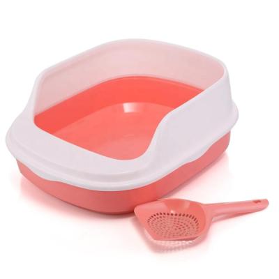 China Free Sustainable Scoop Sift Toilet Cat Litter Box for sale