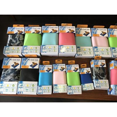 China Pet Mat Summer Sleeping Pad Cat Cool Dog Viable Printed Cooling Mat for sale