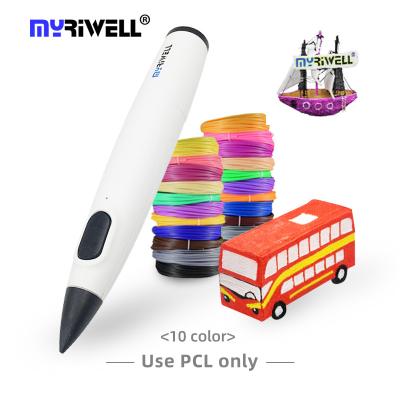 China Work with cheap factory RP300B 3d pen pcl filament 2021 wholesale price 3d drawing pen fit for pcl filament 3d printing pen for sale