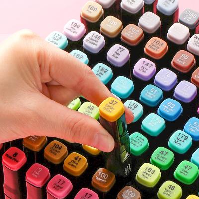 China Professional Permanent Oil Based Marker Pen Art Markers Bright Color Permanent Drawing Pens 60 Colors Set for sale