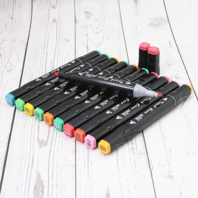 China Permanent 60 colors Double tip promotional marker pens multi colors touch coco marker pen sets for sale