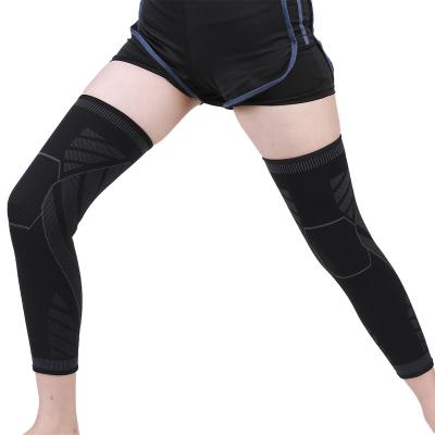 China 2022 New Breathable Elastic Nylon Leg Adjustable Elasticity Compression Sports Full Sheath Warmer Sports Knee Brace for sale