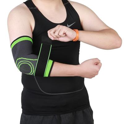 China Provide Sport Protection Quality Outdoor Exercise Knitted Elbow Support Bandage Baseball Elbow Guard And Volleyball Arm Sleeves For Sprain for sale