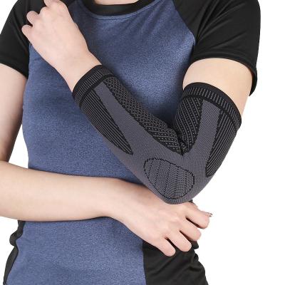 China Supply Sport Protection Compression Knitting Elbow Brace Sleeve Elastic Nylon Elbow Support Elbow Brace for sale