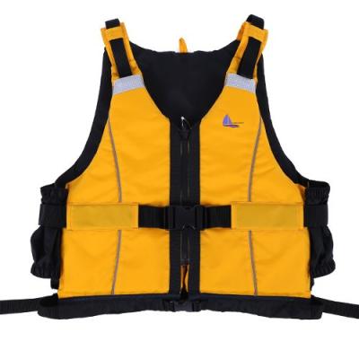 China Sale Adjustable Fork Strap Life Vest To Help Prevent Climb Up Kayak Life Jacket Vest With Lifebuoys for sale