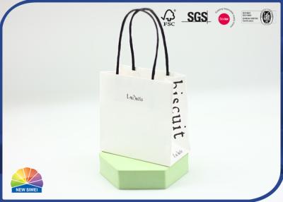 Chine Logo Printed Paper Shopping Bags adapté aux besoins du client avec la catégorie comestible de poignée à vendre