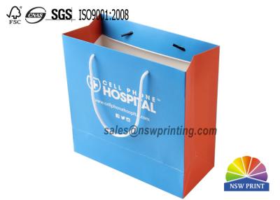 China Printed In Spot Color Matt Laminated Portable Paper Packaging Bags For Medical Product for sale