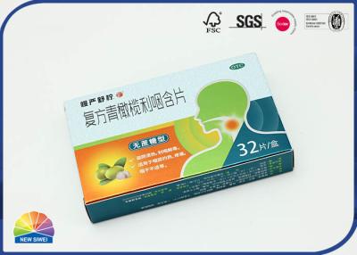 China Silver Cardboard Medicine Packing Tablets Folding Box for sale