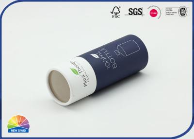 Chine Le paquet de cylindre de thérapie d'huile végétale a imprimé le tube de papier avec le couvercle de PVC à vendre