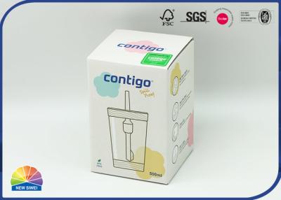 China F flauta de Matte Lamination acanaló el abrigo de empaquetado Straw Cup de la caja en venta