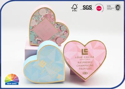 China Heart Shaped Paper Handmade Gift Box Valentine'S Day Chocolate 1200gsm CCNB for sale