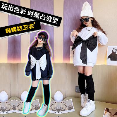 China Cute Girls Casual Dress Kids Clothes Autumn Dresses Children Big Bow Breathable Teenage Loose T-shirts for sale