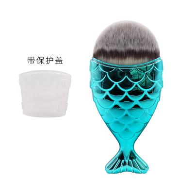 China Colorful Flat Brush Makeup Base Blush Unique Makeup Brush Foundation Brush for sale