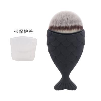 China Flat Brush 7 Types Angle Foundation Cosmetic Brush Unique Makeup Brush Mermaid Set Brush for sale