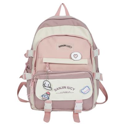 China Custom Waterproof Backpack Schoolbag Fashion Large Capacity Sports Nylon Waterproof Dry Backpack for sale