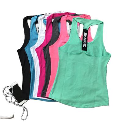 China High Quality Conjuntos Deportivos Para Mujer Ecoach Antibacterial Burnout Runner Wicking Gym Fitness Women Support Active Tank Tops for sale