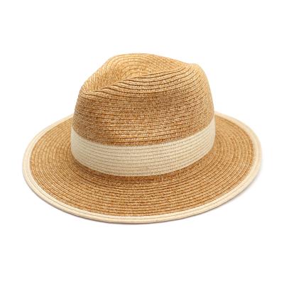 China High Quality Sun Straw Hat For Surfing Rush Beach Custom Logo Man Summer Silk Unisex Wide Brim OEM Customized Spring Ribbon Style for sale