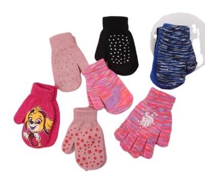 China Best Price Baby Kids Girls Boys Simple Cute Kid Winter Warm Knitted Mittens for sale