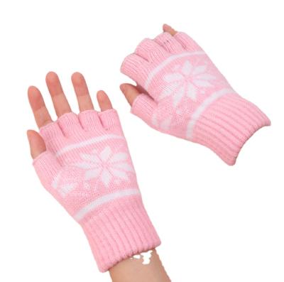 China Simple Cheap Kids Winter Warm Glove Acrylic Knitted Soft Magic Gloves Unisex Price for sale