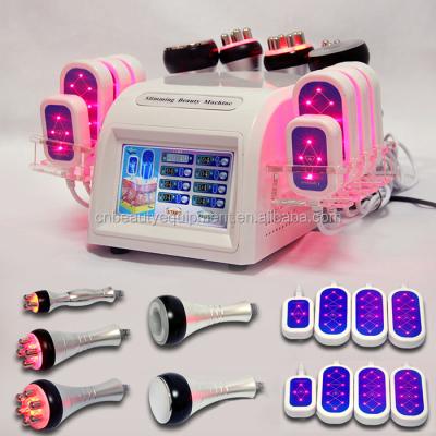 China Ultrasonic Cavitation Weight Loss Enhancers Vacuum Breast Slim Lipo RF Equipment With CE RS08D for sale