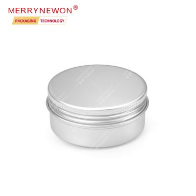 China Cosmetic Round Metal Aluminum Jar Can Container Eco-friendly Portable Aluminum Packaging Tin Cans For Cosmetic Cream Candy 50ml 50g for sale