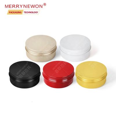 China Various Colors 150ml 150g Metal Aluminum Cans Tin Jars Box For Body Care Cosmetic Pomade Wax Eco-friendly 5oz Aluminum Jar for sale