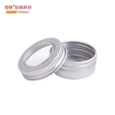 China Mini Cosmetic Jar Jar Tin Small Aluminum Cosmetic Containers 16ml Lip Balm Tins Jars Tins Jars For Cream for sale