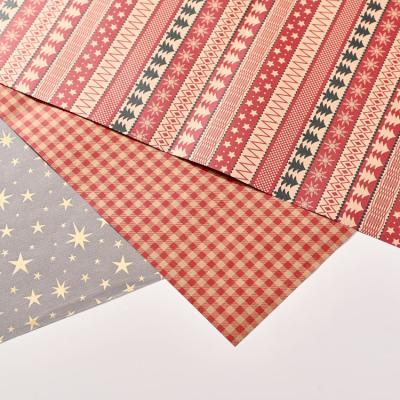 China Recycled Materials New years Wrapping paper wp-0007 Mixed Pulp Mixed colors Packaging Paper Moisture Proof Packing Items for sale