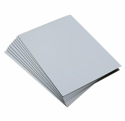 China Recycled Materials A Grade  1800g-2500g Single side white grey board wholesale Grey board paper double grey card board for sale