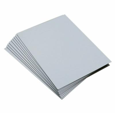 China Recycled Materials Single side white smooth grey board 1000g-1500g Custom  Paper Pulp Grey Cardboard Recycled Cardboard Sheet for sale